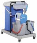 0liters, trays, x 6lt buckets with red and blue, x8 liters red and blue bucket, wringer.