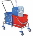 Press with compression handle bucket 5 l. blue or red.