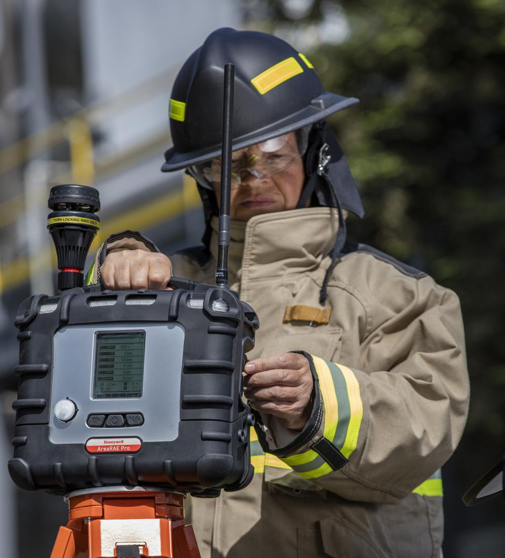 Superior wireless, transportable multi threat area monitoring for fire, military and hazmat teams AreaRAE Pro is a transportable multi-threat