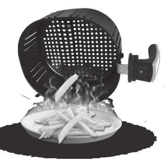 To do this, place the assembled Outer Basket and Fry Basket on a heat resistant surface. Press the Release Button (fig.2) and gently lift the Fry Basket.