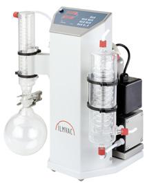 The built in vacuum gauge allows the user to monitor the vacuum level of the evaporation process.