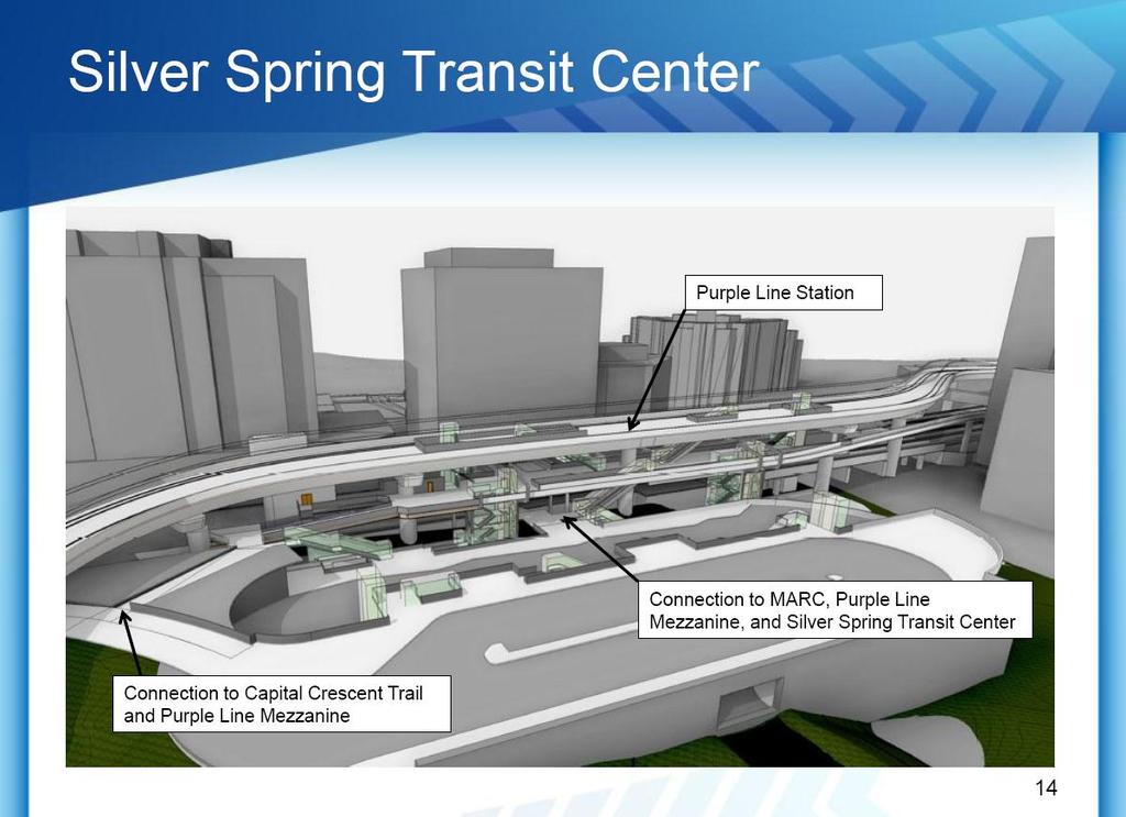 Exhibit 12: Silver Spring Transit Center Area A rendering of the Silver Spring