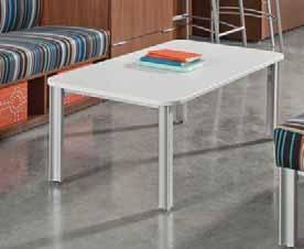 Worksurface Overhang A generous approach side overhang on select worksurfaces allows guests and coworkers to