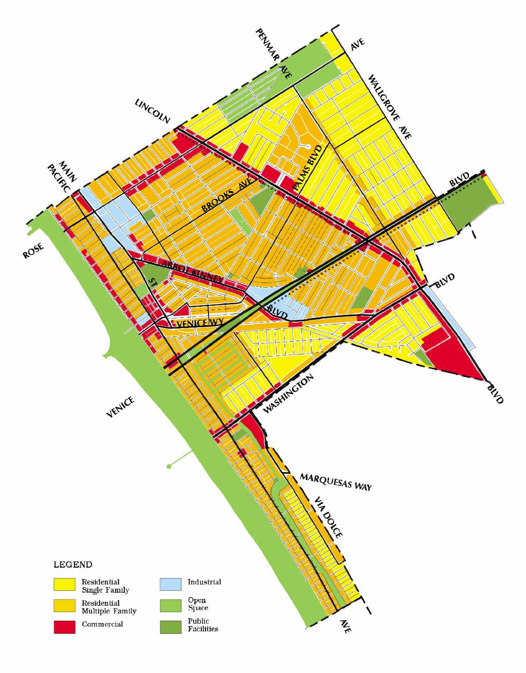 Source: Los Angeles City, Department of City Planning ð VENICE COMMUNITY PLAN LAND USE DESIGNATIONS N
