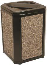 wheels 5850BK black each Rubbermaid Infinity Decorative waste Containers Contemporary styling, optimal materials and advanced manufacturing techniques make these waste receptacles