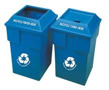 Recycling Swingline Recycling Receptacle All plastic construction won t chip, rust or dent.