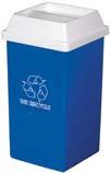 25-1 Base each T1700WH Lid each Medium Bullseye Containers designed for the separation of recyclable. Round holes or square holes available.
