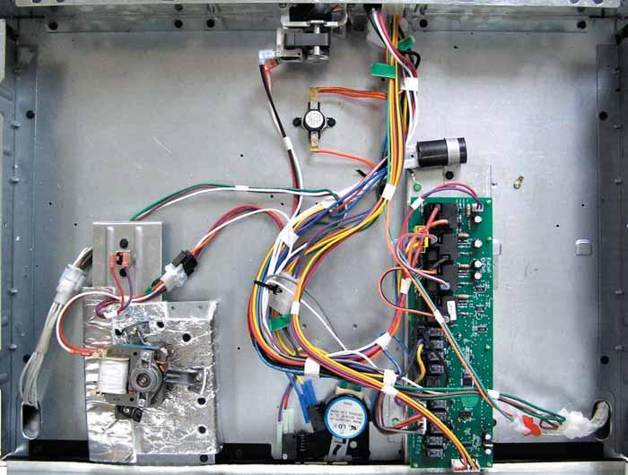 Control Compartment Top Oven Cooling Fan Capacitor Relay Board Power Vent Assembly FAD Power Board Probe