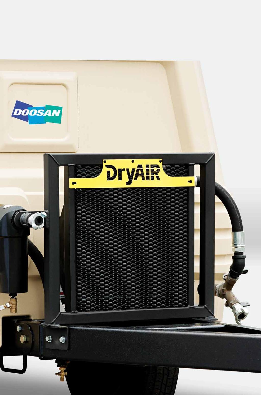 250TM TONGUE-MOUNT 12-Volt DC, Air-Cooled The DryAir 250TM has been designed as an add-on aftercooler for portable gas and diesel compressors.