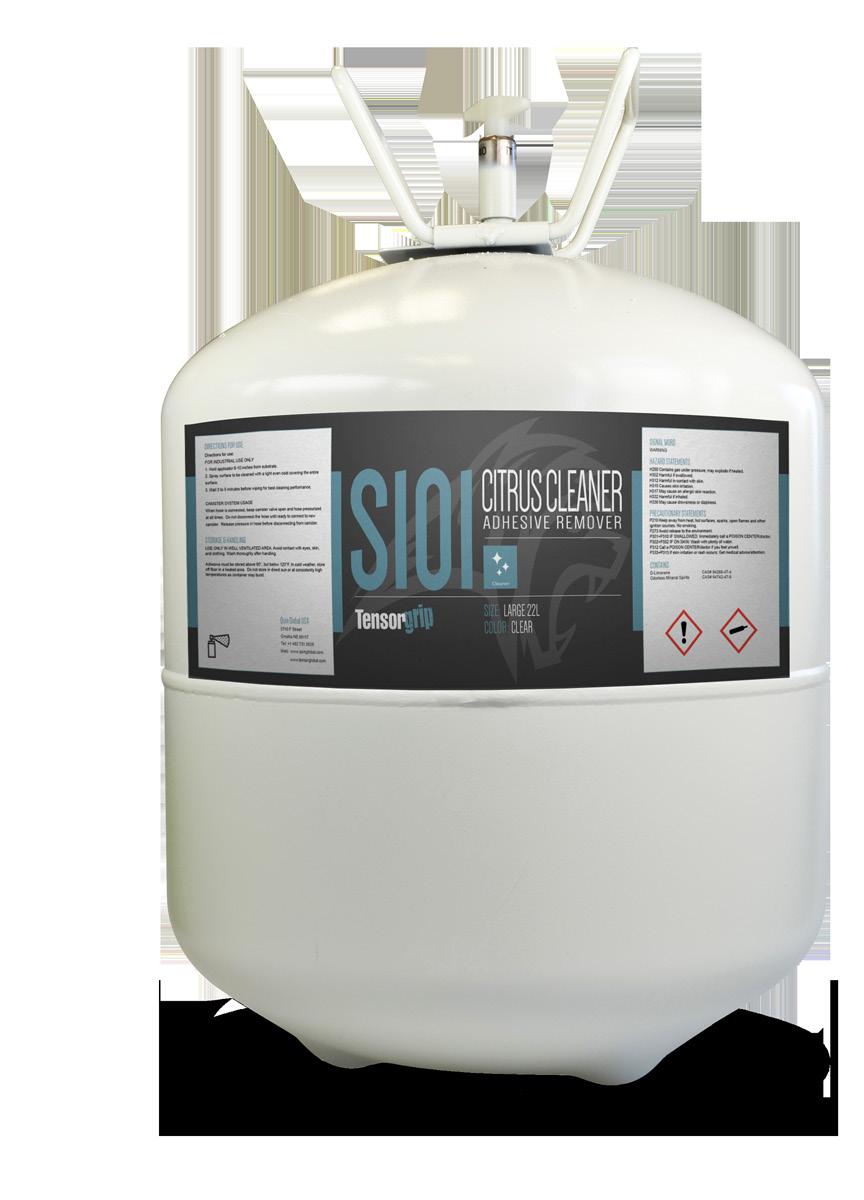 S101 Citrus Cleaner OUR ADHESIVE CLEANER RANGE TensorGrip S101 is the king of cleaners.
