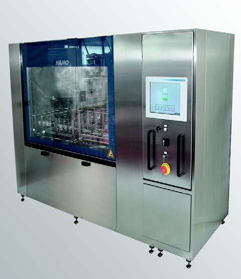 HAMO T-420 PHARMACEUTICAL GRADE WASHER SIEMENS PC CONTROL APPLICATION For thorough efficient cleaning of various materials and components such as glassware, vessels, filling line components, and