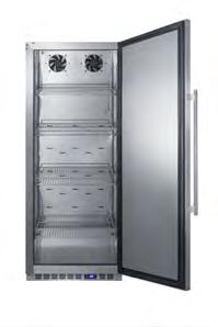 pharmaceutical display refrigerator with stainless steel interior SUMMIT COMMERCIAL DIVISION