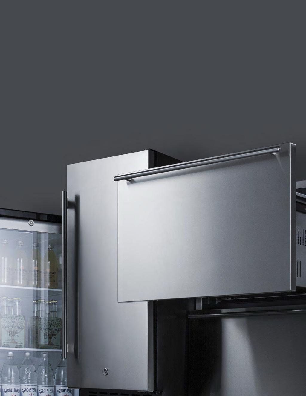 Built-In Undercounter & Freestanding Commercial Refrigerators, Freezers, & Icemakers COMMERCIAL PRODUCT LINE FEATURES* Front-opening and drawer style units available European choices specially