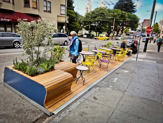 OVERVIEW Parklets are very small parks or mini-plazas that are constructed in on-street car parks.