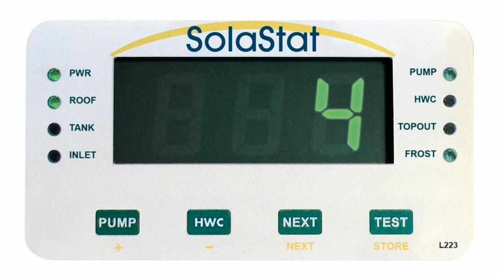 USING YOUR SOLASTAT, CONTINUED Lockout Mode The Lockout Mode is activated when the water temperature in the collector is less than 20 C/68 F.