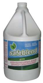 45 NEW Environmentally Safe GREEN Products Safeblend Bathroom Cleaner Packed: 4 Litres x 4 Per Case Non-toxic, non-corrosive, biodegradable, no acids, bleach or solvents Concentrated to clean & shine