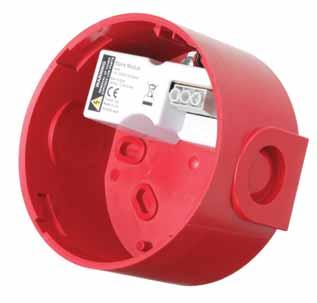 Powered Base The powered deep base incorporates a small 24Vdc supply that allows any of the compatible Cooper Fulleon sounders and beacons to be operated from 110 or 230Vac supplies.