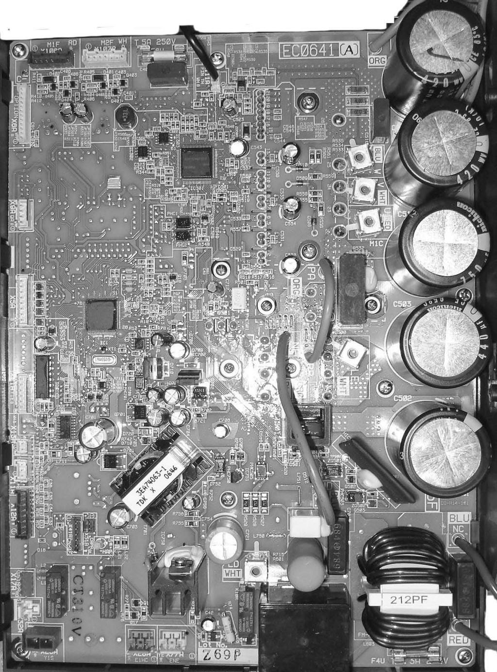 ESIE08-0 PCB Layout Control & inverter PCB (AP) The picture below shows the PCB connectors.