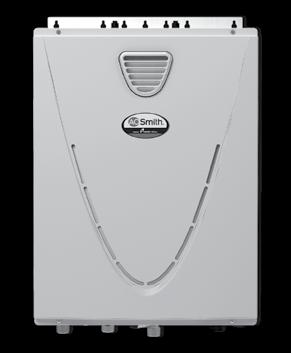 CONDENSING TANKLESS WITH INTEGRATED RECIRCULATION PUMP COMMERCIAL-GRADE RESIDENTIAL Ultra-Low NOx gas tankless water heaters with condensing technology featuring an up to 0.