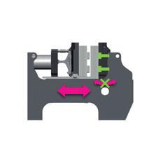 Optimal support for mould weight One special feature of tie-bar-less ENGEL injection moulding machines is their solid frame.
