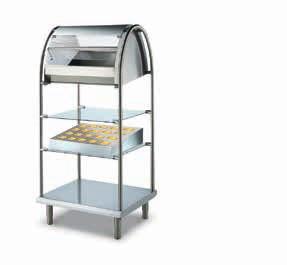 860 mm (1-section island unit) - cutlery, tray and bread dispenser with 8 shelves for glasses, 1670 mm (2-section island unit) Corner units Available in 3 different models: - an internal/external 45