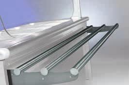 Tray slides Tubular steel Wood Front