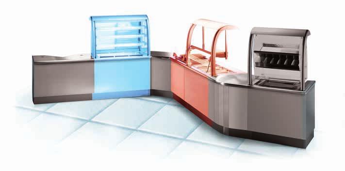 electrolux self service 13 Functional units 6 4 2 1 3 7 8 5 1. Cashier s unit 2. Refrigerated glass display unit 3. 90 internal corner unit 4. Front cooking unit 5. Bain-marie 6.