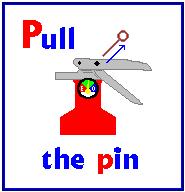 How to Use a Fire Extinguisher Pull the pin This will allow you to