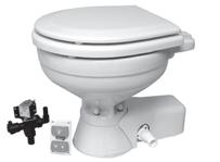 44 04 Toilet Systems QUIET FLUSH ELECTRIC TOILETS Quiet Flush Electric Toilets Quiet Flush Toilets are a variation of the well proven and popular 37010 Series Electric Toilet.