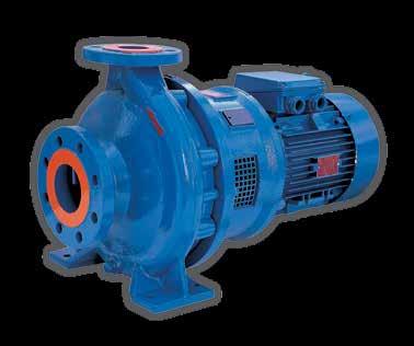 Technical Data Performance: m Capacity up to 450m 3 /h (1540USgpm) m Head up to 150m (280feet) m Speed up to 2950/3550rpm Pump Sizes: m DN 25 up to DN 150 (1 up to 6 ) discharge Temperature: m -40 C