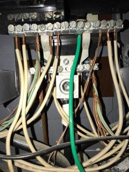 White neutral wires connected to circuit breakers should be
