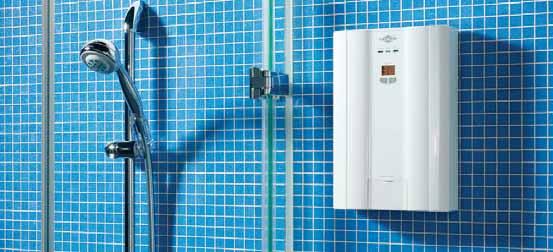 and for the shower If it is not possible to install our high-tech instant water heaters with power ratings from 18 kw to 27 kw, the CBX 13 compact instant water heater may be an alternative for a