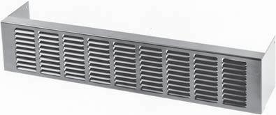 OPTIONAL FEATURES LOUVERED INLET GRILLE FOR MODELS "F" OR "FS" The