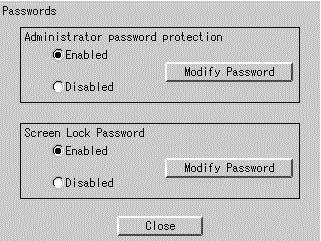 Pressing the [Cancel] button is equal to setting Disabled for Password Protection. 3 Screen 3 Passwords 7 6. For confirmation, Please confirm Password screen appears.