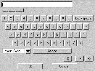 Push the [Add] button q and input an option software activation key on the resulting keyboard dialog.