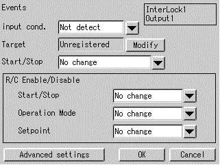 System Settings Menu Screen Simple Interlock Simple Interlock. Following the steps on page 63, to select Simple Interlock. 4 5 Screen Program Settings Screen 3 Events 8 4 5 6 9 0 3 3 6 7.