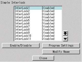 In the figure on the left side, r indicates the controlled items by the interlock output and so does t by the interlock output.