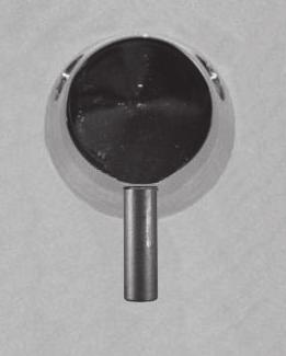 (About ½ inch, in some instances handle may not need to be turned.