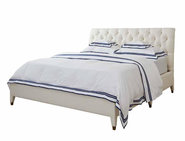 Also Available 2400-10HF Pacific Palisades Queen Upholstered Canopy Bed 2400-10RC Pacific Palisades Queen Slats and Rails W67 D87 H106 in. W170 D221 H269 cm. 2400-12HF Pacific Palisades Cal.