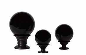 Accessories 1000-562 Ebony Large Sphere Stand and Spheres (Set of 3) Large: W7 D7 H11 in.