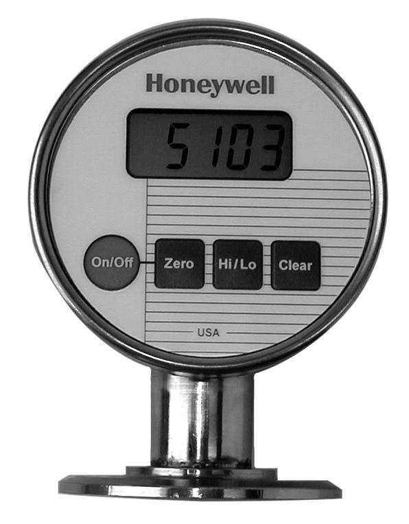 Model JP Food/Pharmaceutical Digital Pressure Gauge DESCRIPTION Using Tri-Clover sanitary fittings, the Series JP digital pressure test gauge with 0.