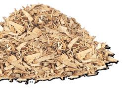 Scrap wood from local forests is shredded into wood chips in a fully automatic process and transported to the fuel store.