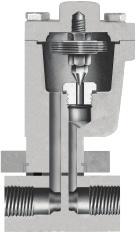 LIQUIDATOR 40 SERIES UNIVERSAL MOUNT Pressures to 40 PSIG (31 barg) Temperatures to 600 F (316 C) Easily Maintained - Universal two bolt swivel mounting simplifies removal from system.