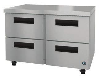 UNDERCOUNTER FREEZER with DRAWERS CRMF27-D CRMF48-D4 Stainless steel interior and exterior front, sides and top Cabinet and drawers are insulated with 2 foamed in place polyurethane Engineered to