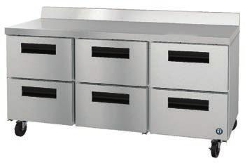 WORKTOP REFRIGERATORS with DRAWERS CRMR27-WD CRMR48-WD4 CRMR60-WD4 CRMR72-WD6 Stainless steel interior and exterior front, sides and top Cabinet and drawers are insulated with 2 foamed in place
