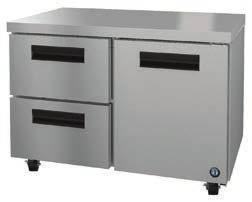 DRAWER / DOOR COMBINATIONS CRMR48-D2 CRMR60-D2 CRMR48-WD2 CRMR60-WD2 Stainless steel interior and exterior front sides and top Door/Drawer configuration can be located in any cabinet section