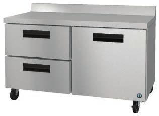 ) Cabinet and drawers are insulated with 2 foamed in place polyurethane Enamel coated evaporator coil Field reversible doors CRMR48-D2 CRMR60-D2 CRMR48-WD2 CRMR60-WD2 Nominal Storage Capacity 13.