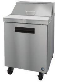 PREP TABLES - SANDWICH TOP REFRIGERATORS CRMR27-8 CRMR36-10 CRMR48-8 CRMR48-12 Stainless steel interior and exterior front, sides and top Provided with full complement of polycarbonate plastic 1/6th