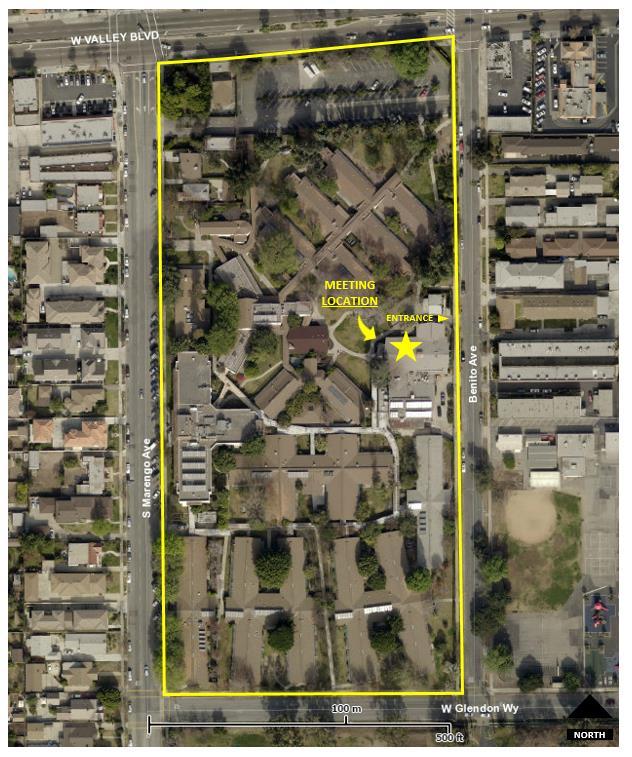 Meeting Location: The meeting will be located at the former Scripps Kensington property (see Meeting Location Map below) in the Bloy Center building near Benito Avenue.