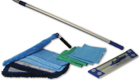 BKLS18-D Bucketless Mop System Kit (includes DISP18) kit includes: one (1) BKLS18 bucketless mop and twenty (20) DISP18 disposable wet pads Disposable mops are ideal for quick spot cleaning System